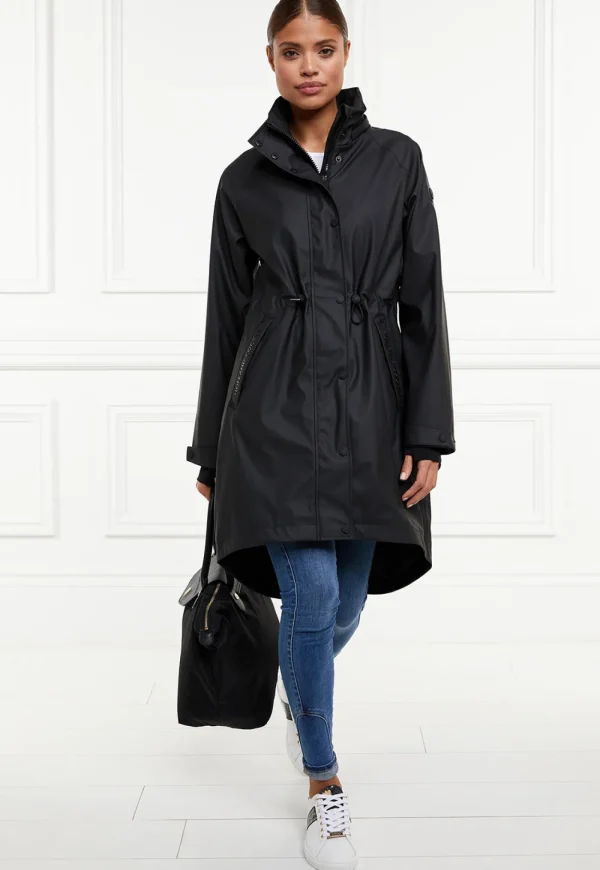 Outlet Chartwell Rain Parka - Black Women Blazers & Jackets