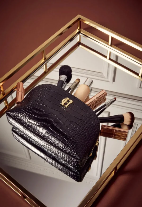 Fashion Chelsea Makeup Bag - Black Croc Women Bags | Bags