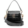 Online Chelsea Saddle Bag - Black Croc Women Bags | Bags