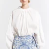 Hot Cherished Wrap Skort - Natural/Blue Women Skirts | Shorts