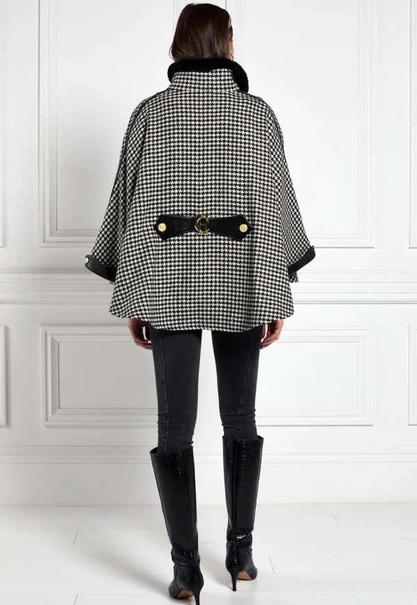 New Chiltern Cape - Houndstooth Women Coats
