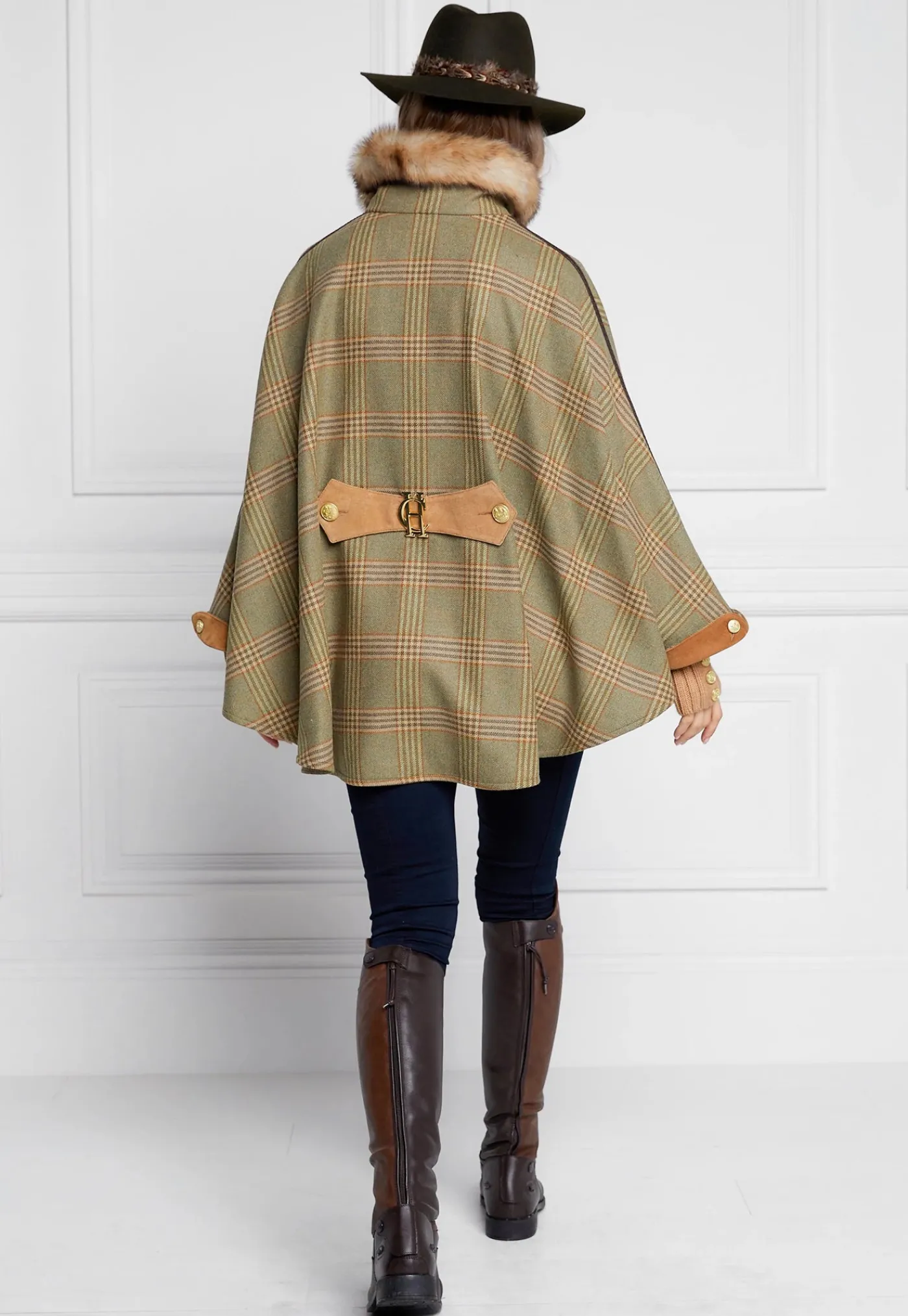 chiltern_cape__leveret_7.webp Clearance Chiltern Cape - Leveret Women Coats
