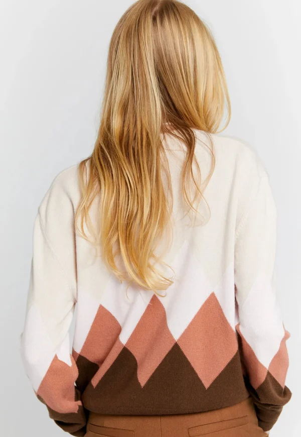 Fashion Classic Cashmere Sweater - Autumn Argyle Women Knitwear