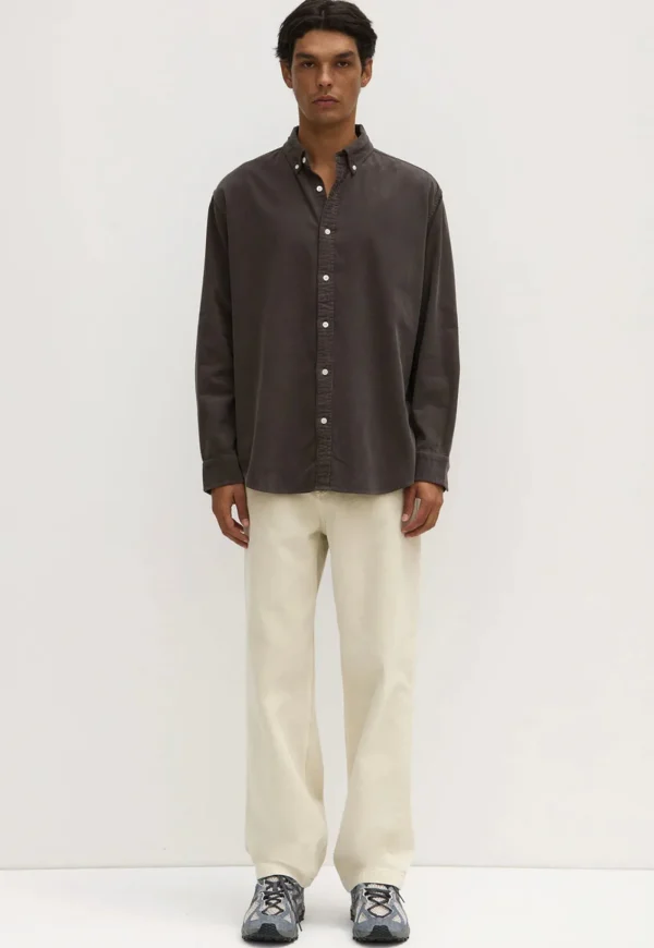 Outlet Cord Long Sleeve Shirt - Washed Graphic Tee's And Shirts