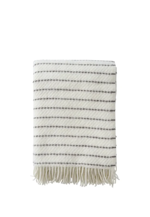 Fashion Craft Lambswool Throw - White/Cork Cushions & Throws