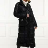 Discount Crawford Longline Coat - Mono Houndstooth Women Coats