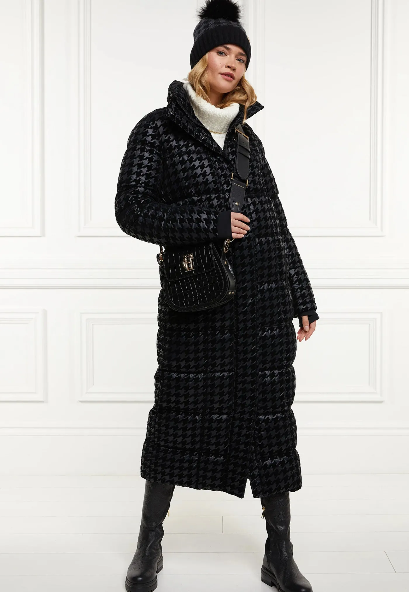 crawford_longline_coat__m_0.webp Discount Crawford Longline Coat - Mono Houndstooth Women Coats