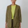 Sale Dean Blazer - Moss Stripe Women Blazers & Jackets