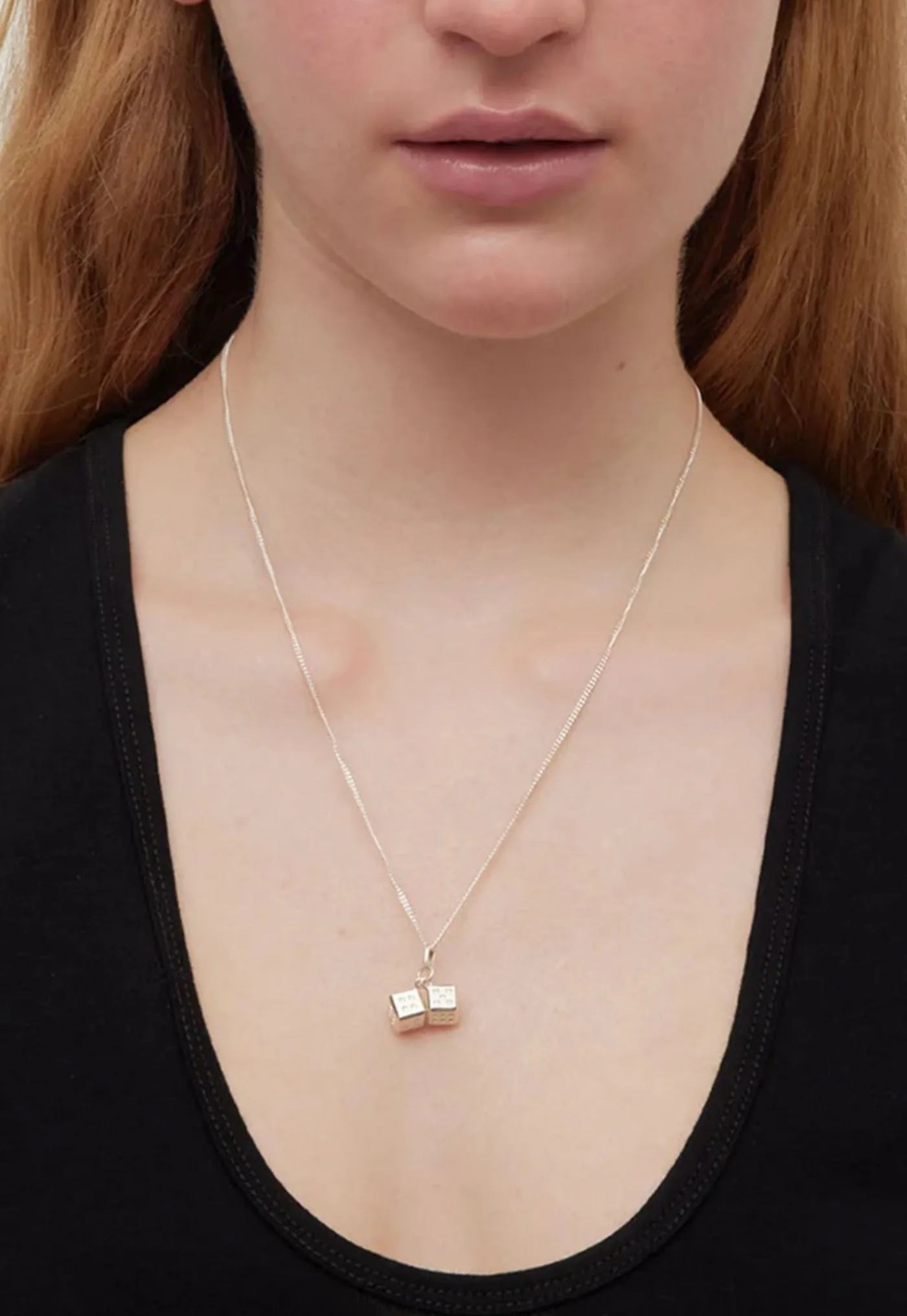 dice_charm_necklace_2.webp Outlet Dice Charm Necklace Women Jewellery | Jewellery