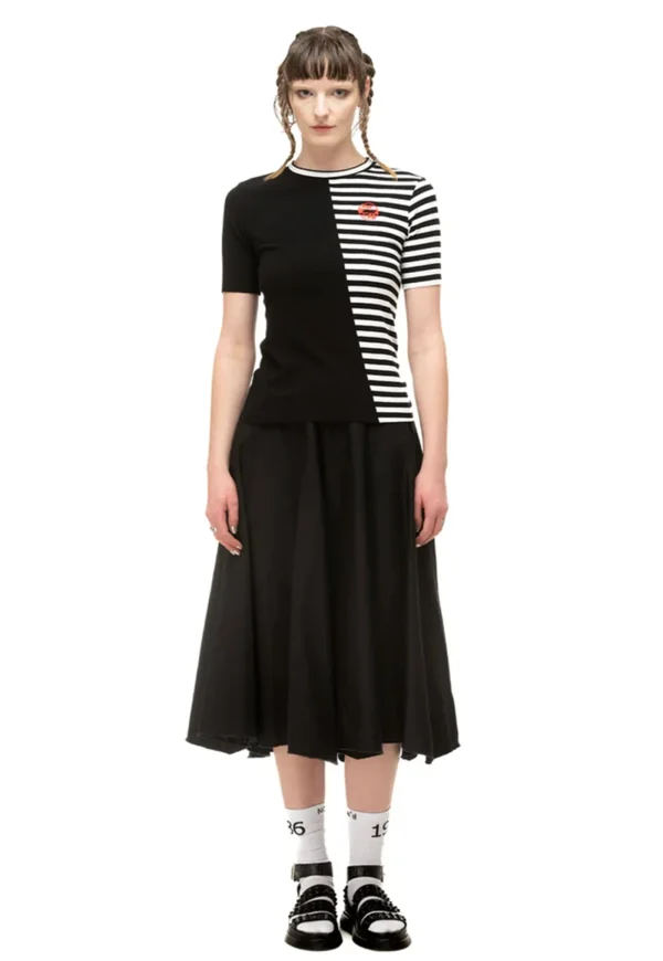 Clearance Divided Tee - Black Women Tops & Tees