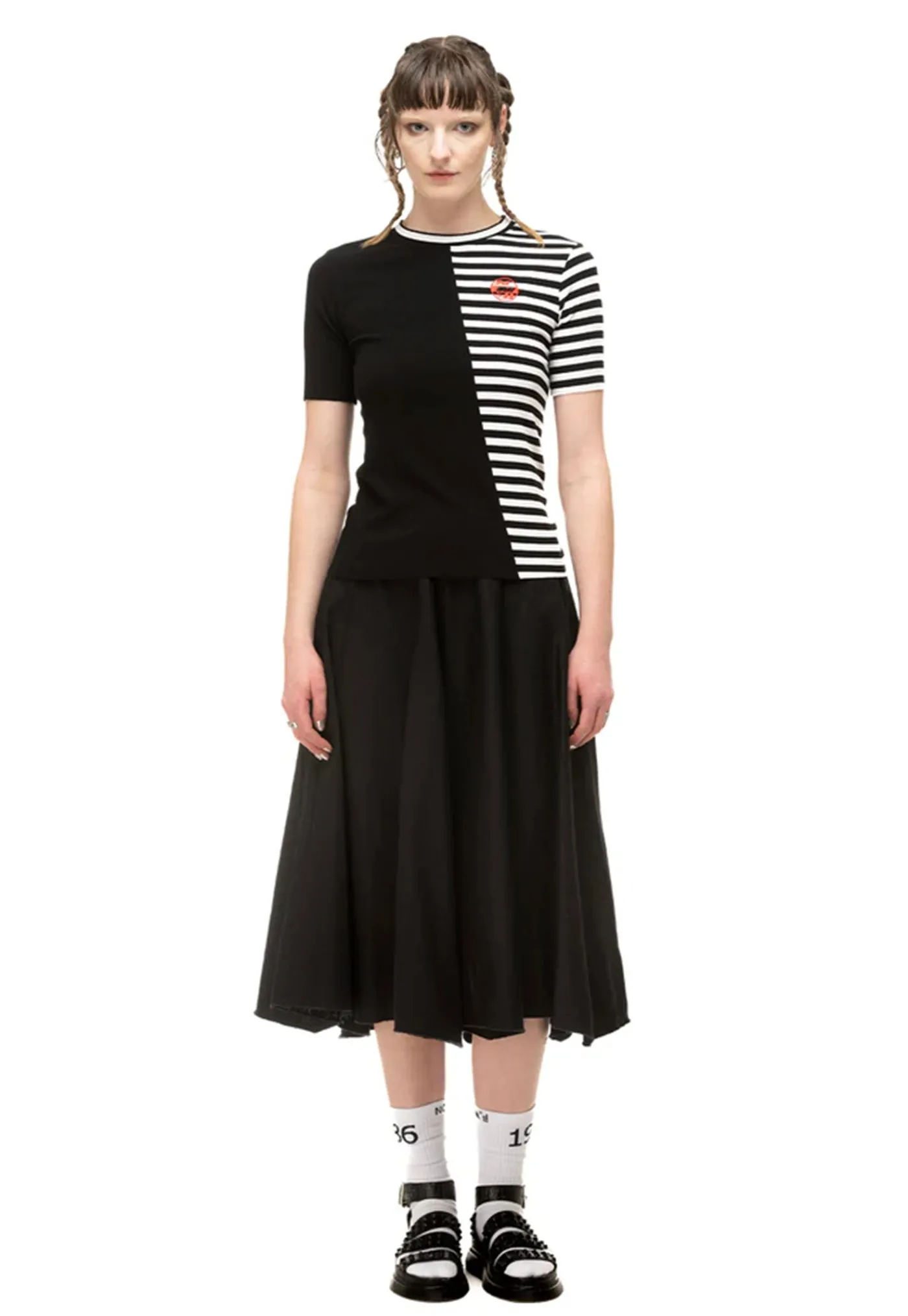 divided_tee__black_0.webp Clearance Divided Tee - Black Women Tops & Tees