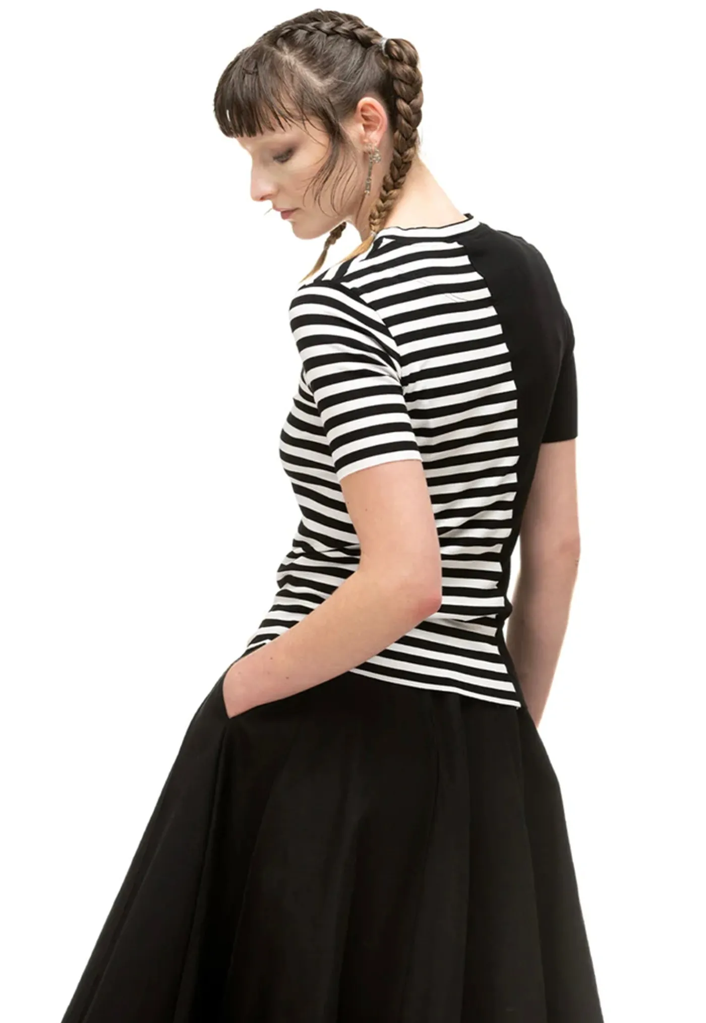 divided_tee__black_2.webp Clearance Divided Tee - Black Women Tops & Tees