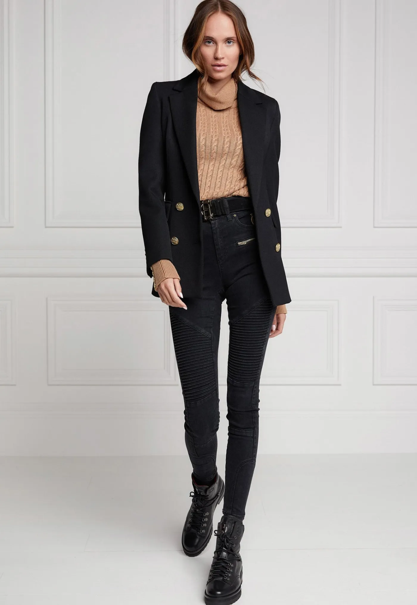 double_breasted_blazer__b_3.webp Hot Double Breasted Blazer - Black Twill Women Blazers & Jackets