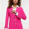 Clearance Double Breasted Blazer - Hot Pink Women Blazers & Jackets