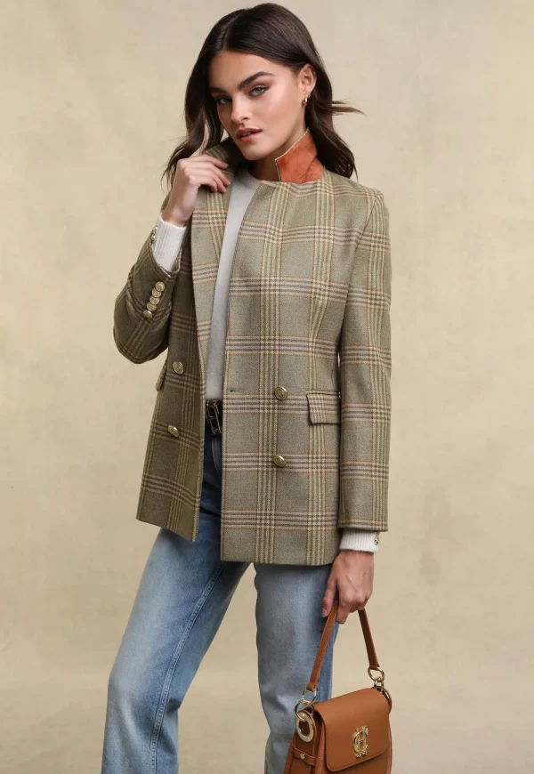 Fashion Double Breasted Blazer - Leveret Women Blazers & Jackets