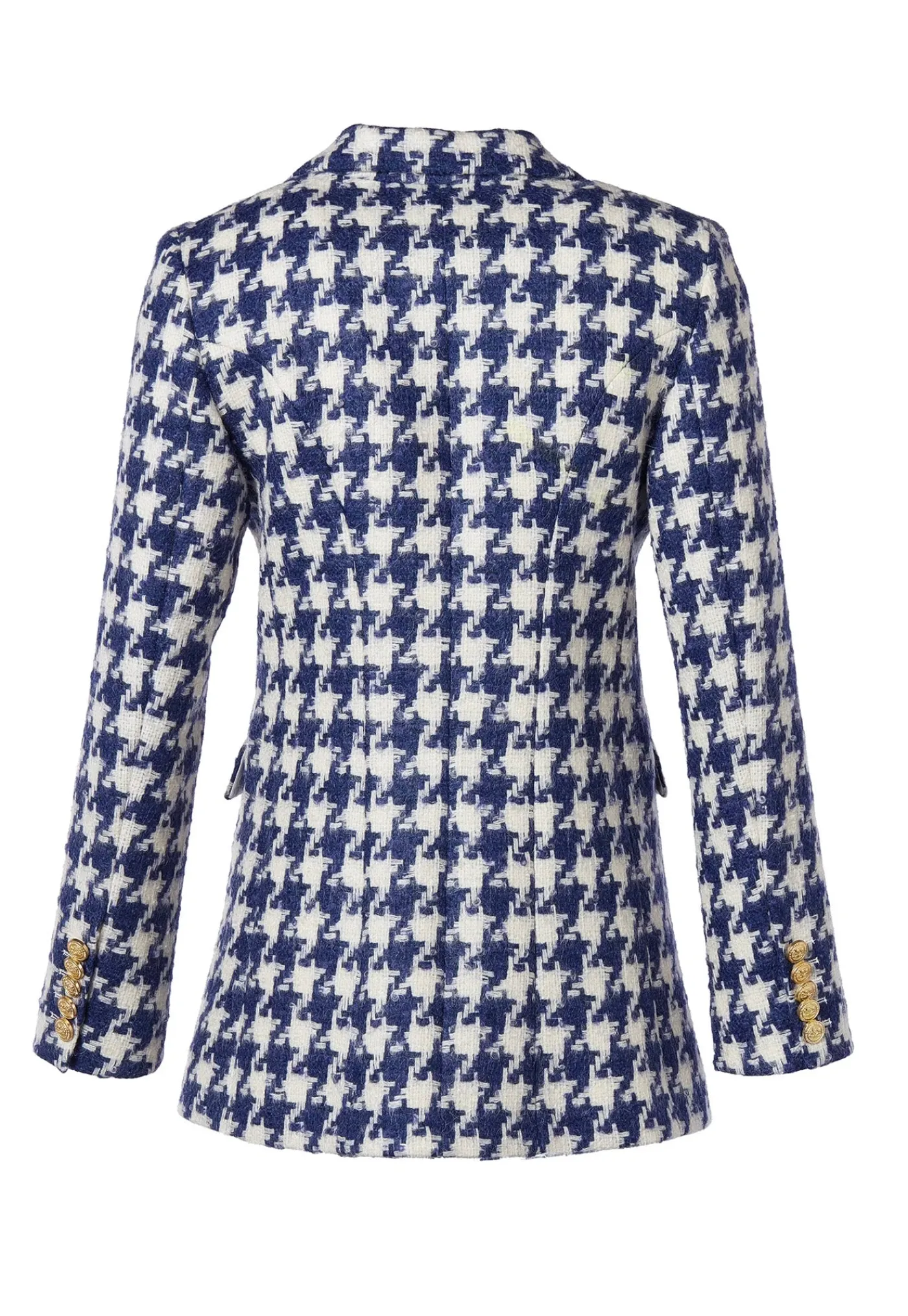 double_breasted_blazer__l_5.webp Online Double Breasted Blazer - Large Scale Navy Houndstooth Women Blazers & Jackets