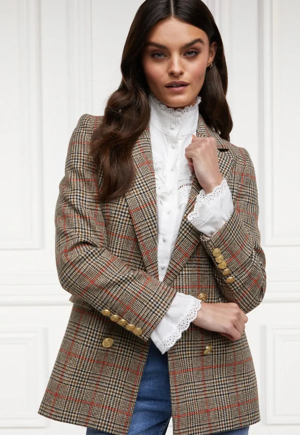 Clearance Double Breasted Blazer - Orange Windsor Women Blazers & Jackets