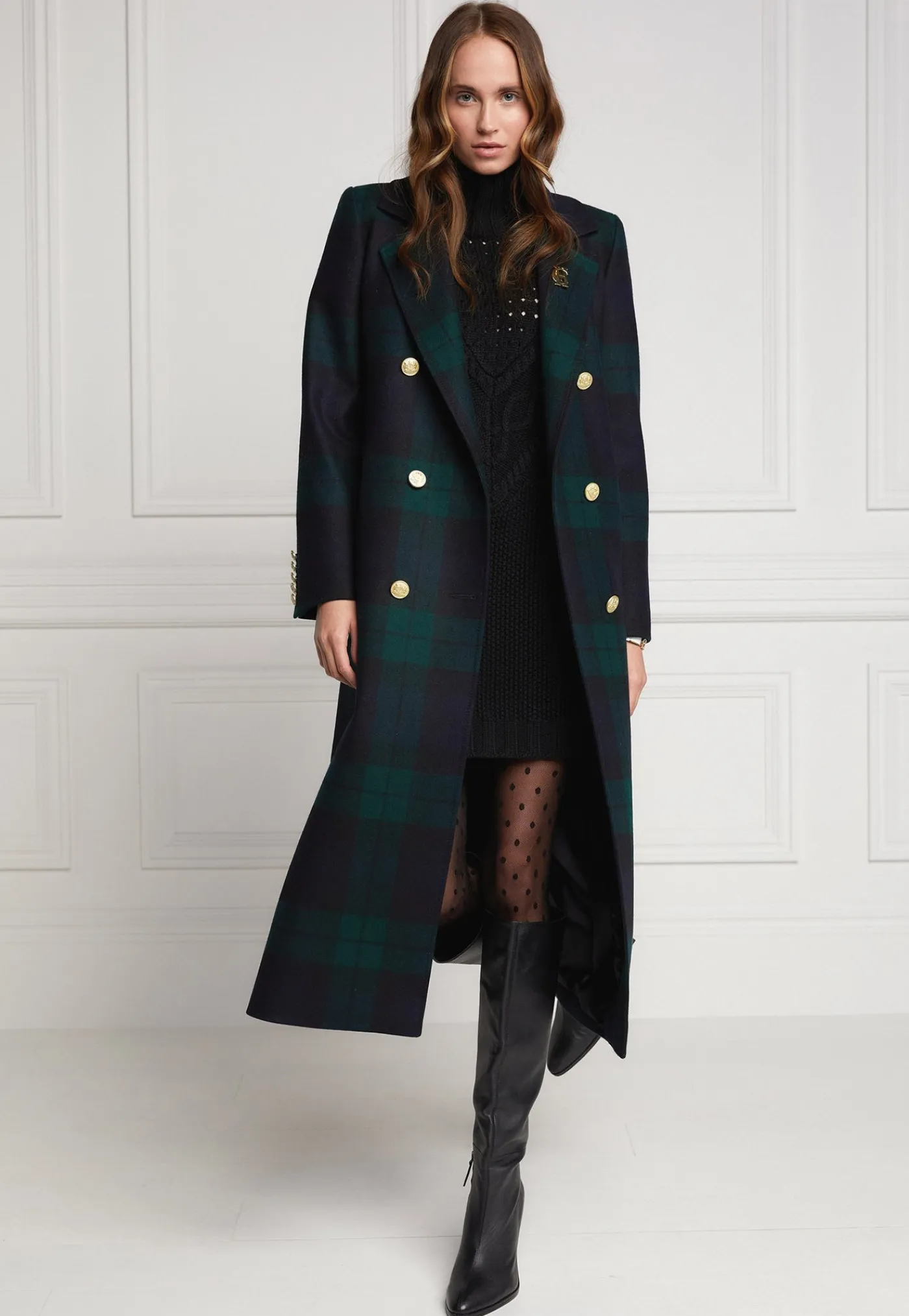 double_breasted_coat__bla_0.webp Online Double Breasted Coat - Blackwatch Women Coats