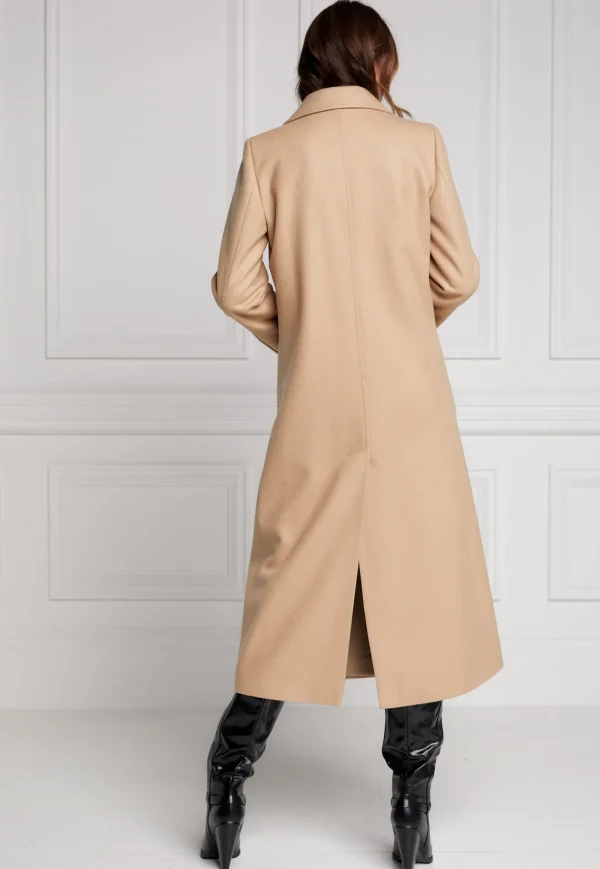 Sale Double Breasted Coat - Camel Women Coats