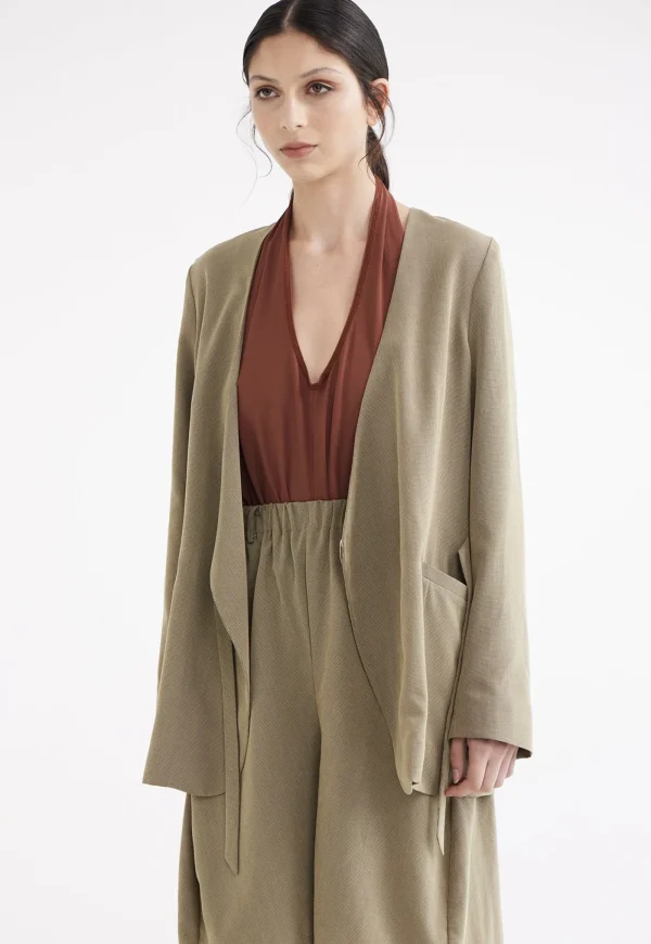 Best Draper Wrap Jacket- Houndstooth Women Blazers & Jackets