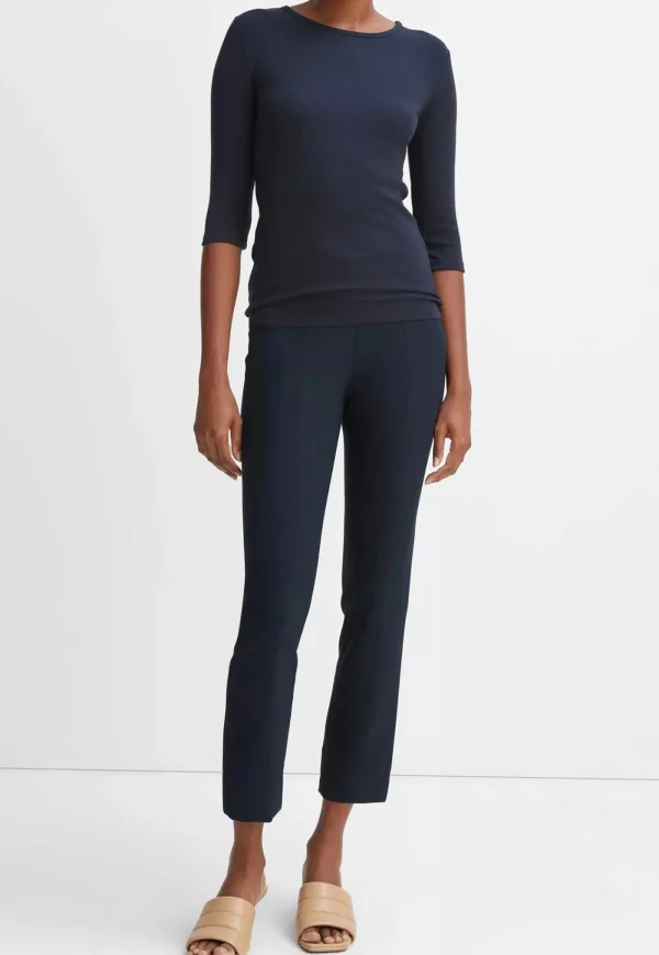 Hot Elbow Sleeve Crew - Coastal Blue Women Tops & Tees