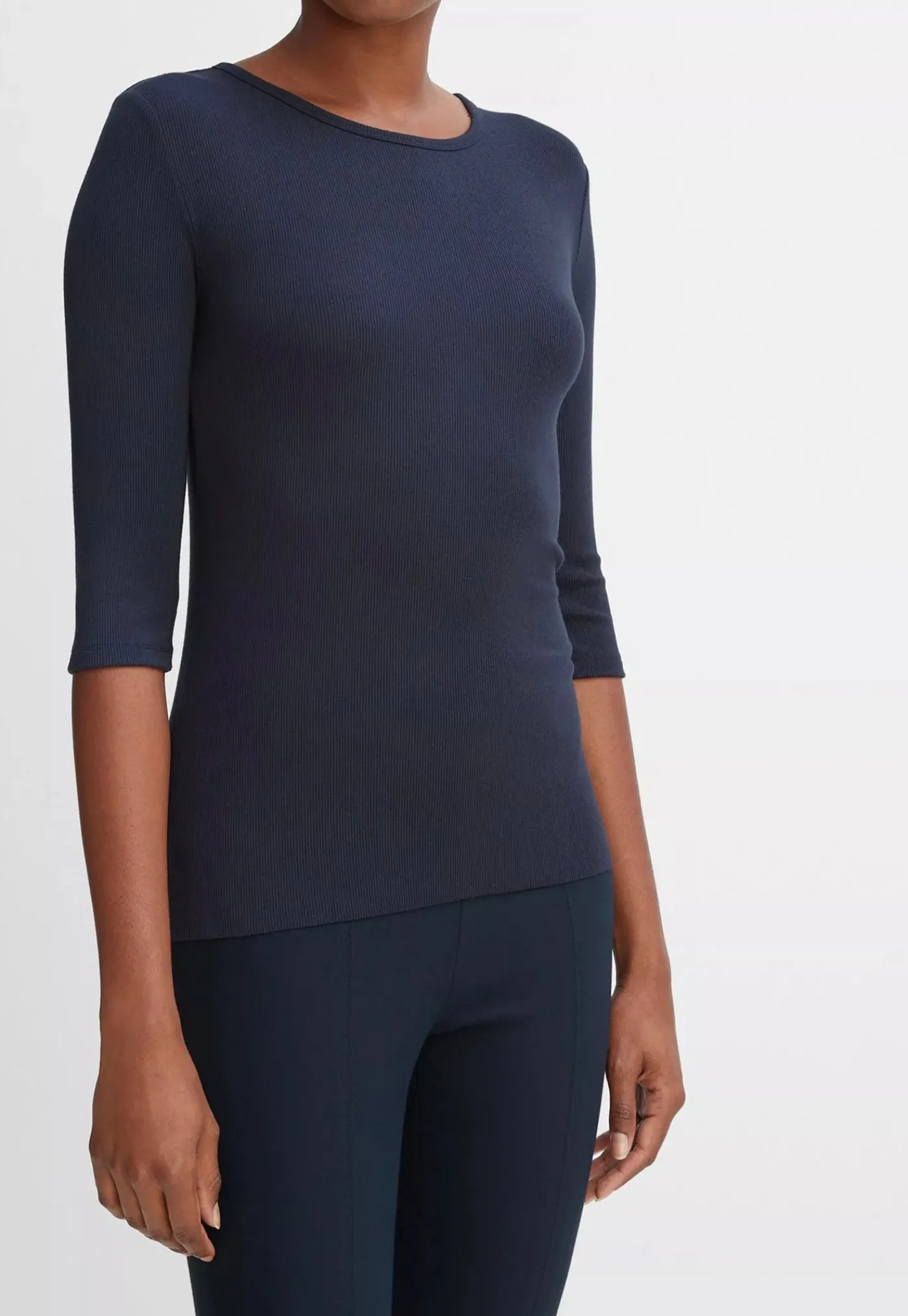 elbow_sleeve_crew__coasta_1.webp Hot Elbow Sleeve Crew - Coastal Blue Women Tops & Tees