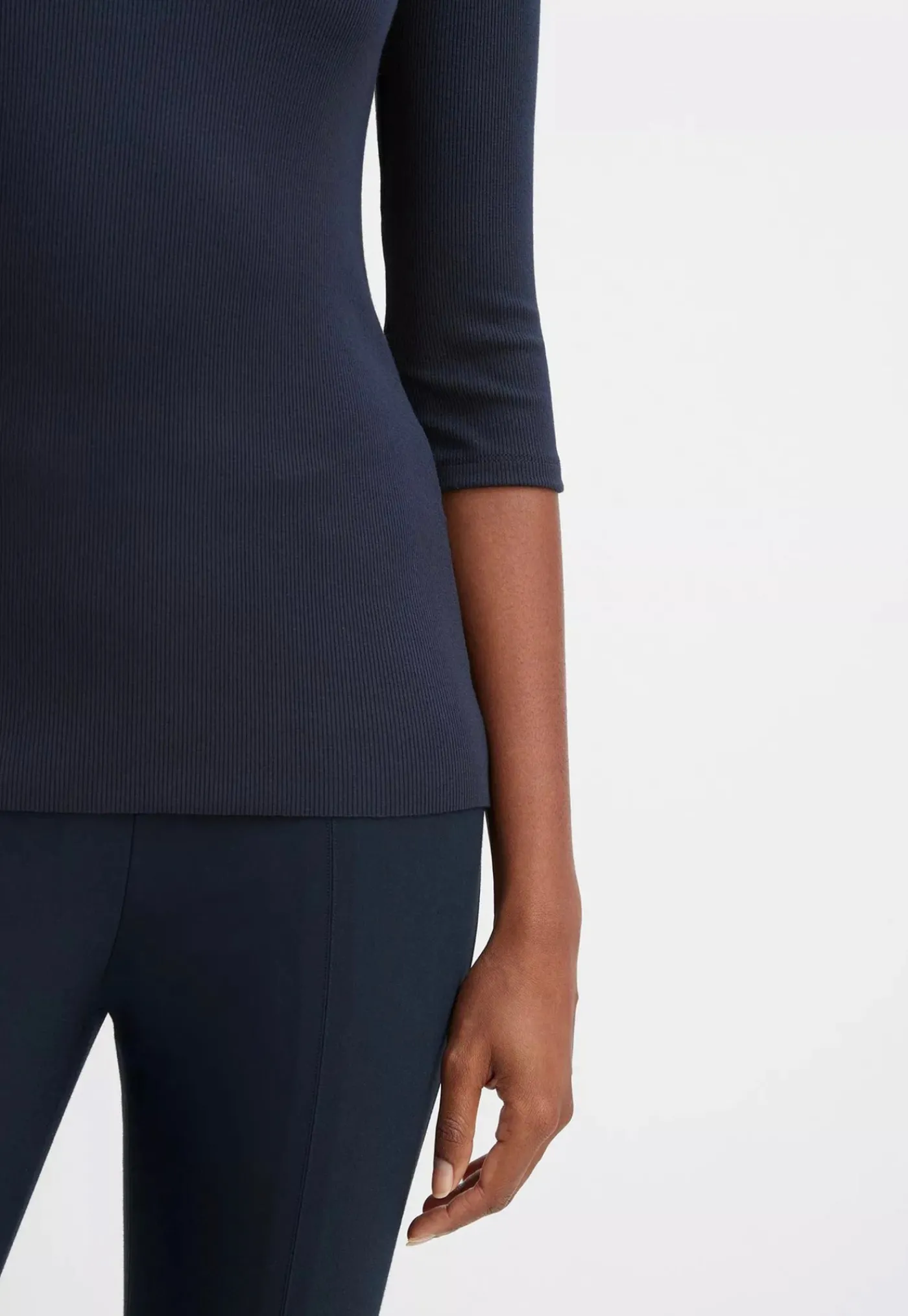 elbow_sleeve_crew__coasta_2.webp Hot Elbow Sleeve Crew - Coastal Blue Women Tops & Tees