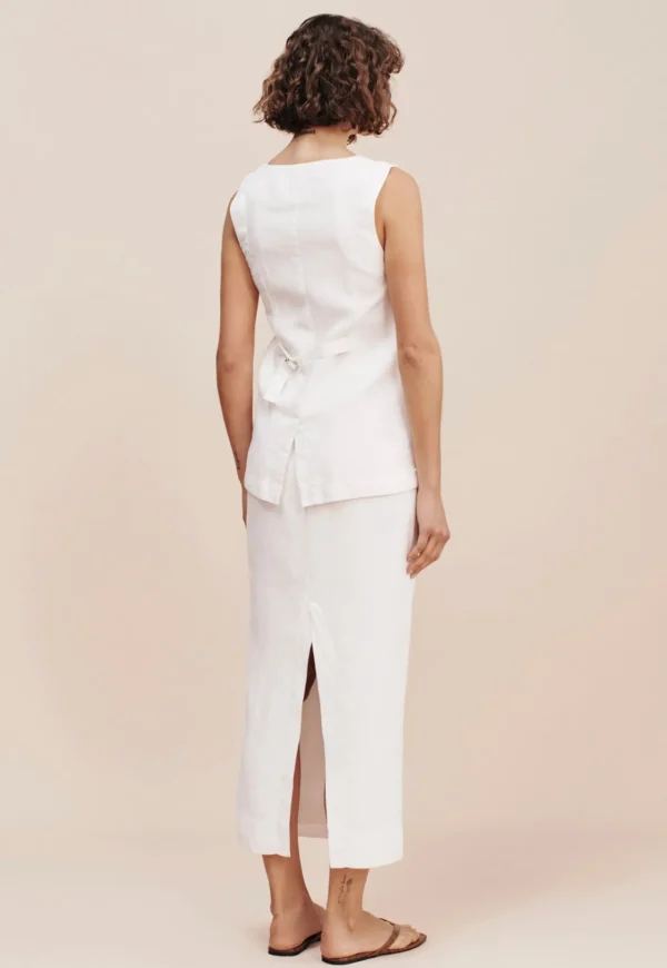 New Emma Pencil Skirt - Ivory Women Skirts