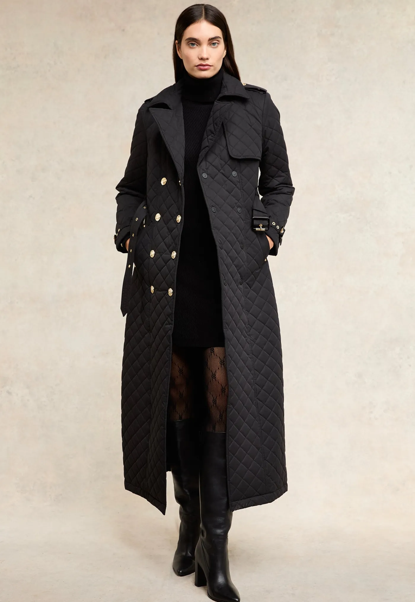 enstone_quilted_trench_co_4.webp Best Enstone Quilted Trench Coat Full Length - Black Women Coats