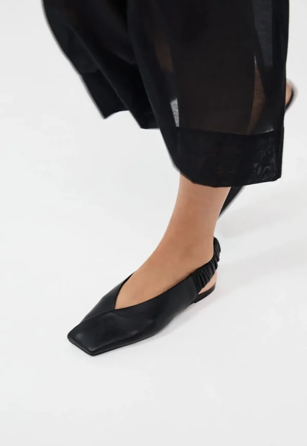 Fashion Envelope Sling Back Flat - Black Women Footwear | Flats