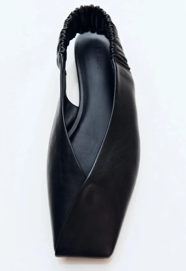 Fashion Envelope Sling Back Flat - Black Women Footwear | Flats