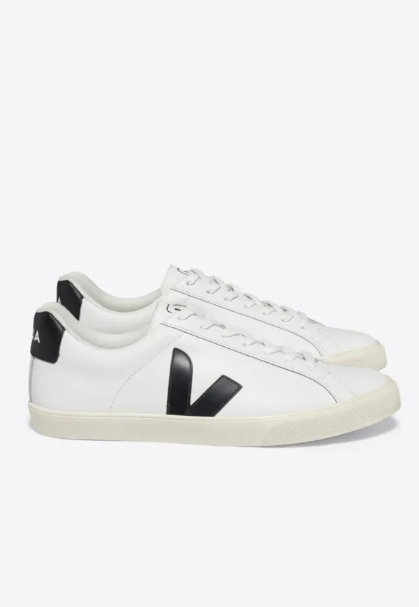 New Esplar Leather - Extra White/Black Women Footwear | Sneakers
