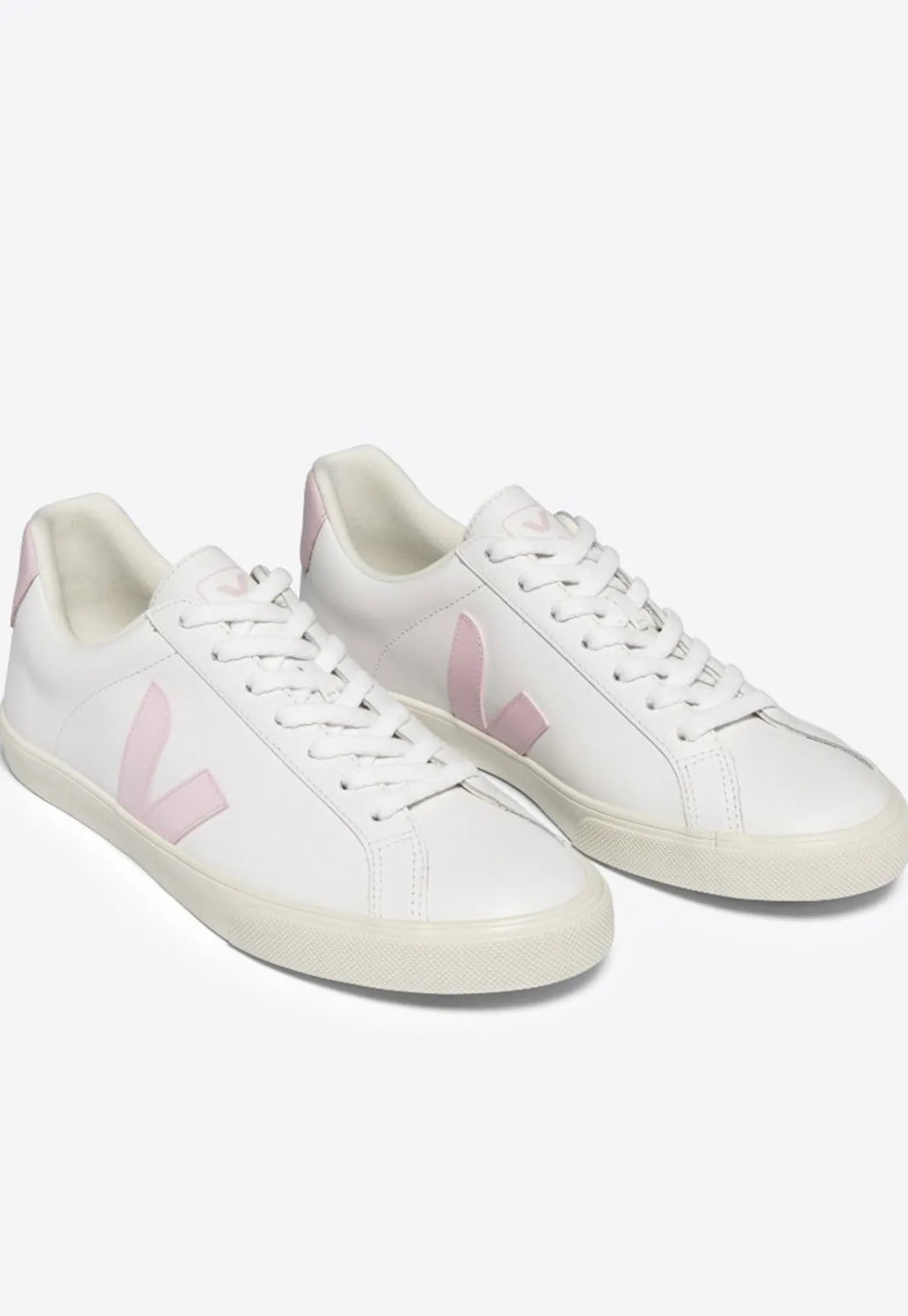 esplar_leather_logo__extr_0-1.webp New Esplar Leather Logo - Extra White/Petale Women Footwear | Sneakers