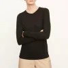 Sale Essential Long Sleeve Crew - Black Women Tops & Tees
