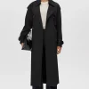 Online Evans Classic Trench Coat - Black Women Coats