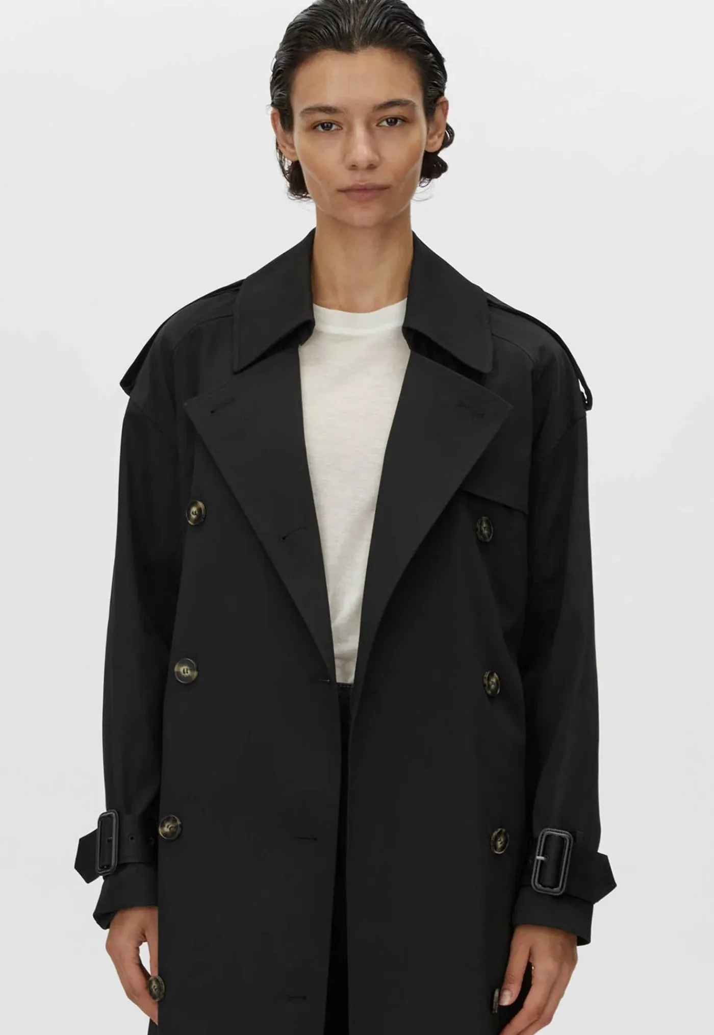 evans_classic_trench_coat_2.webp Online Evans Classic Trench Coat - Black Women Coats