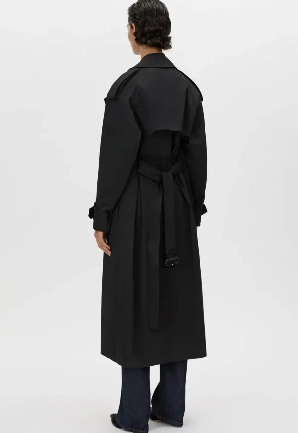 Online Evans Classic Trench Coat - Black Women Coats