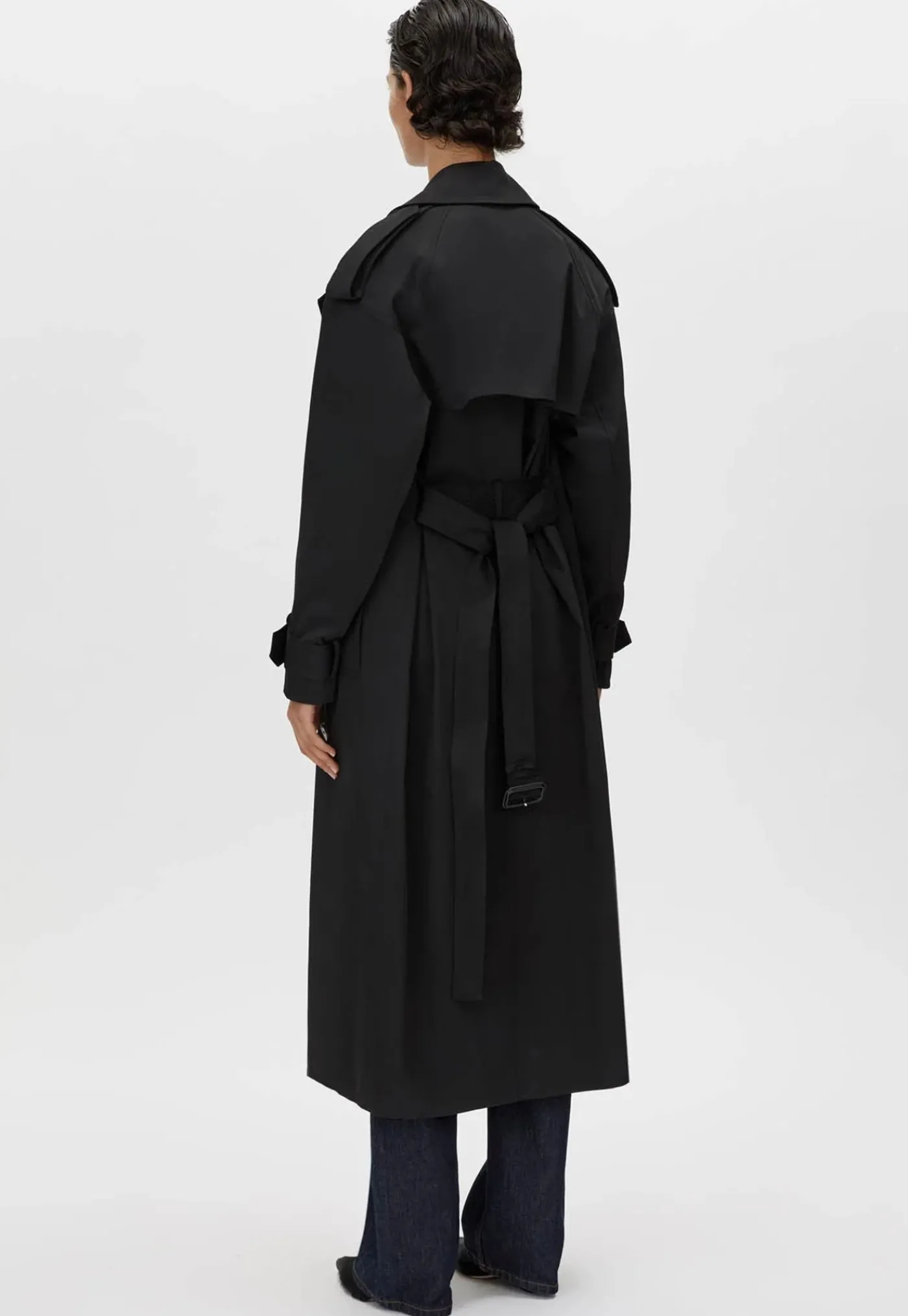 evans_classic_trench_coat_4.webp Online Evans Classic Trench Coat - Black Women Coats