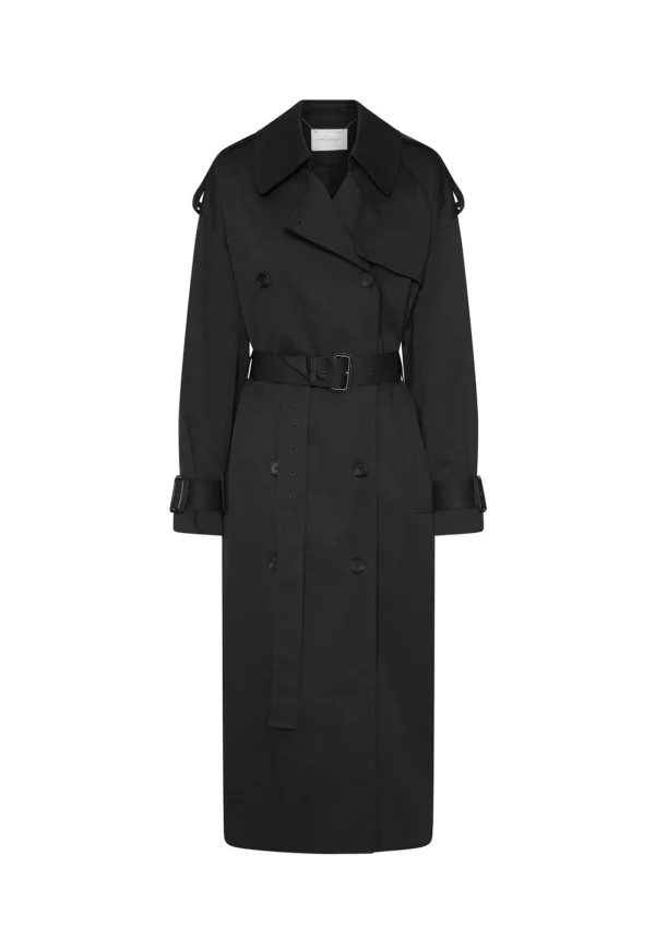 Online Evans Classic Trench Coat - Black Women Coats