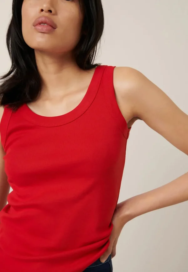 Online Everyday Singlet - Red Women Tops & Tees