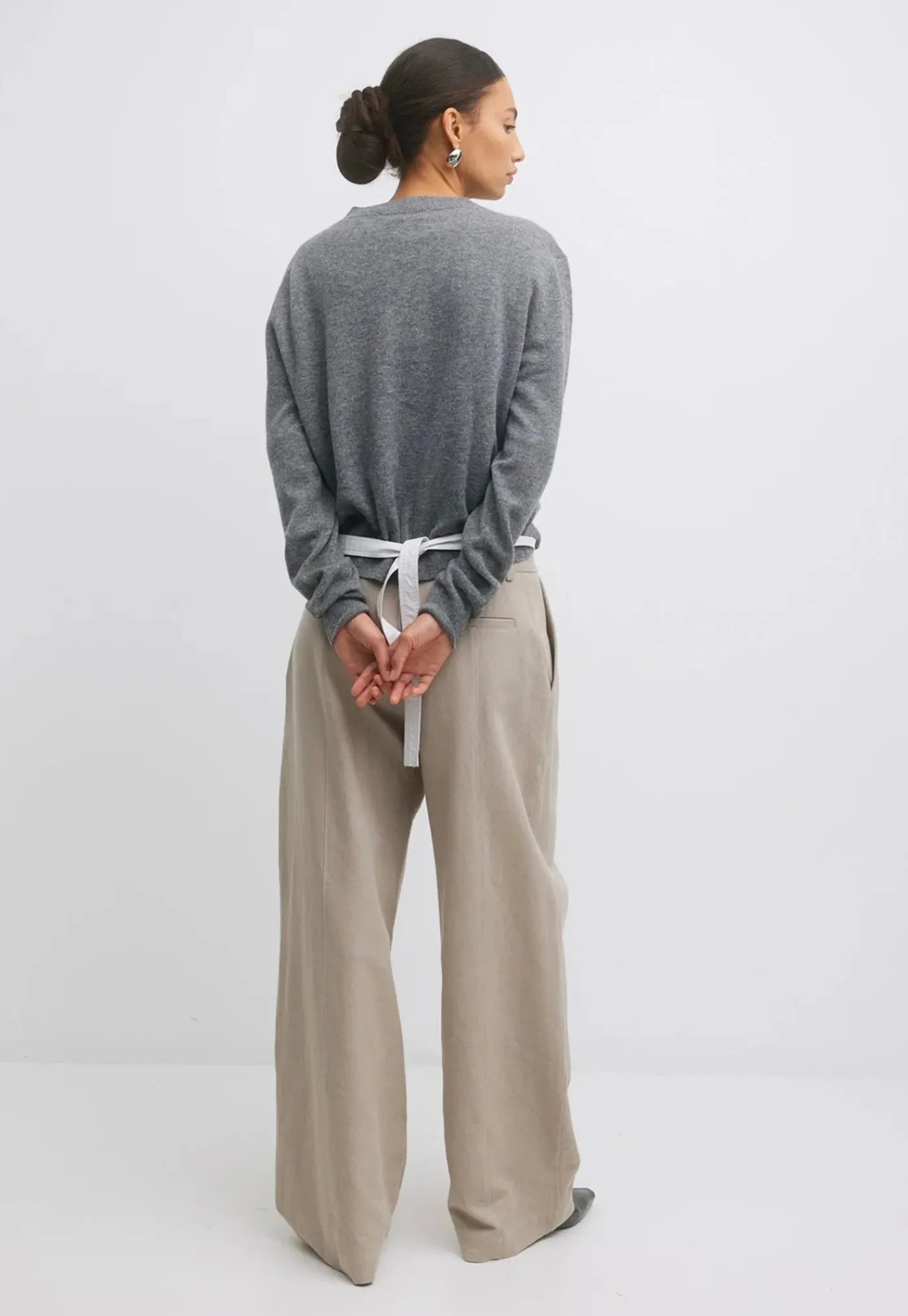 farrah_knit_cardi__gray_3.webp Sale Farrah Knit Cardi - Gray Women Knitwear