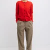 Discount Farrah Knit Cardi - Lipstick Red Women Knitwear