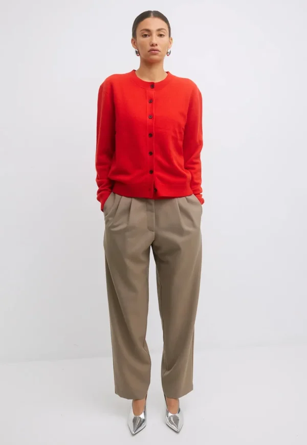Discount Farrah Knit Cardi - Lipstick Red Women Knitwear