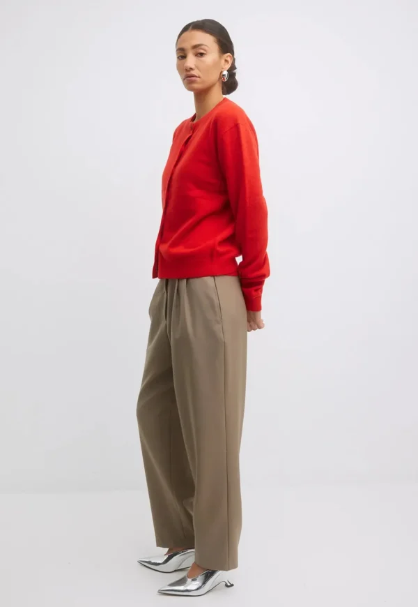 Discount Farrah Knit Cardi - Lipstick Red Women Knitwear