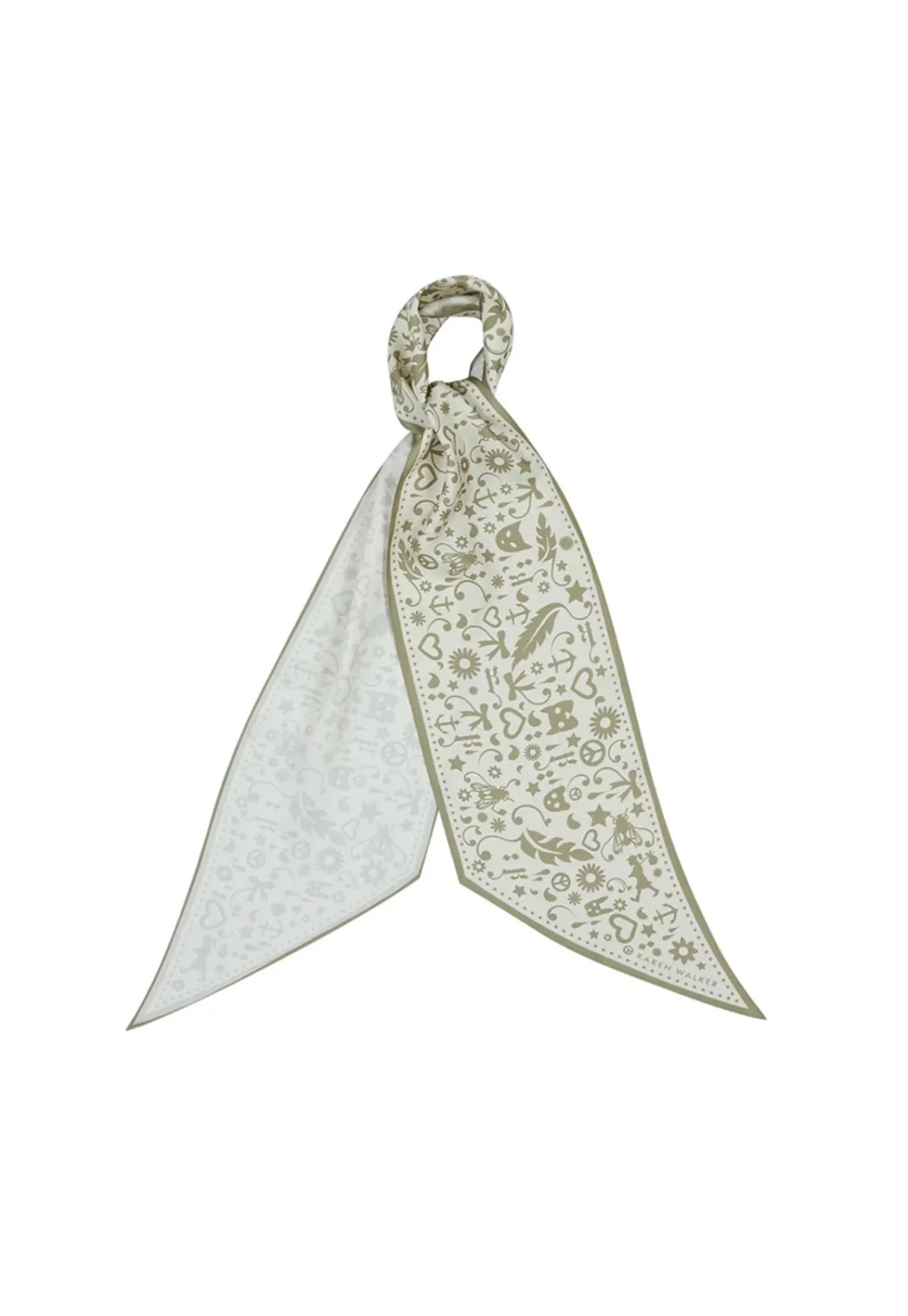 filigree_sash_scarf__crea_0.webp Best Filigree Sash Scarf - Cream/Olive Women Scarves | Scarves