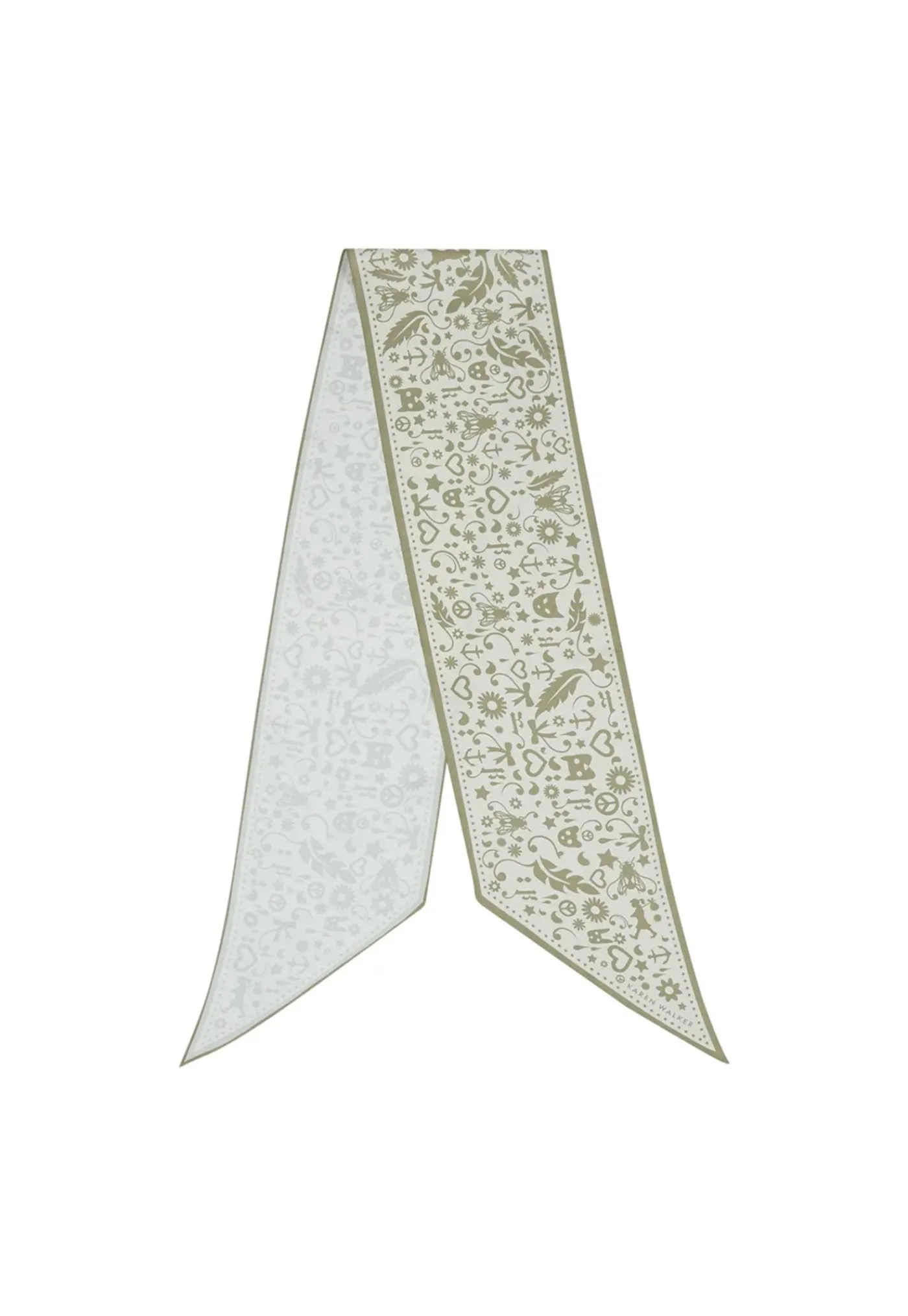 filigree_sash_scarf__crea_2.webp Best Filigree Sash Scarf - Cream/Olive Women Scarves | Scarves