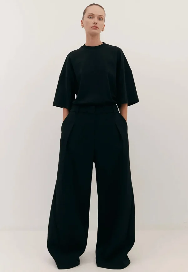 Best Flared Abel Trouser - Black Women Pants