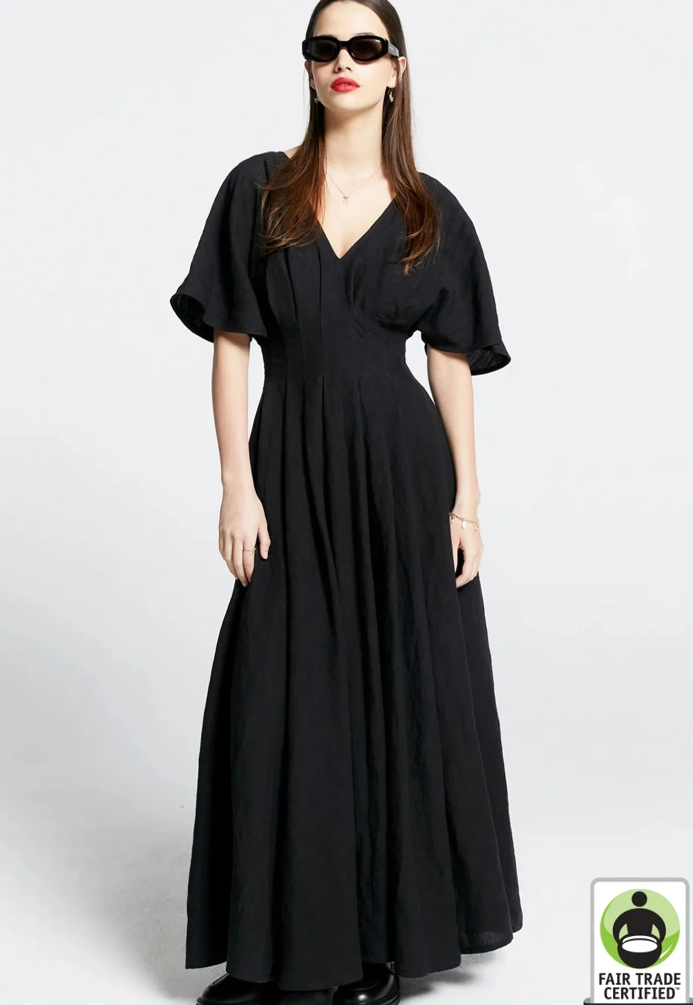 florence_dress__black_lin_0.webp Discount Florence Dress - Black Linen Women Dresses