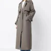 Online Franklin Trench Coat - Charcoal Women Coats