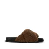 Best Gansu Slide Shearling - Burnt Toast Women Footwear | Slides & Sandals